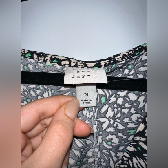 A New Day Black and White Wrap Sundress - Picture 2 of 3